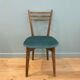 Chaise scandinave assise velours