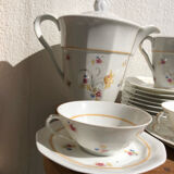 Service a thé G Boyer en porcelaine