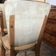 Suite de 6 chaises vintages Skaï beige 1970