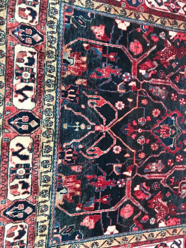 Carpet persian hamadan of the 20th century handmade 162 x 315 cm