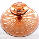 Art Deco glass display cake dish