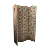 4-panel screen made of antique fabric