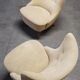 Armchair wing chair egg Barrel 50s modernist