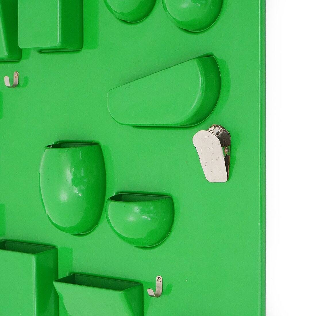Wall organiser Utensilo green by Dorothee Becker-Maurer for Design M, 1970s