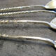 Series of Four Sterling Silver Caviar Spoons