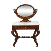 Burl Mahogany Dressing Table, Restoration Period – Early 19th Century