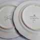 Pair of flat plates HB Quimper, with traditional decoration, 24 cm