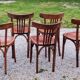 Set of 5 Stella bistro chairs from the 50s