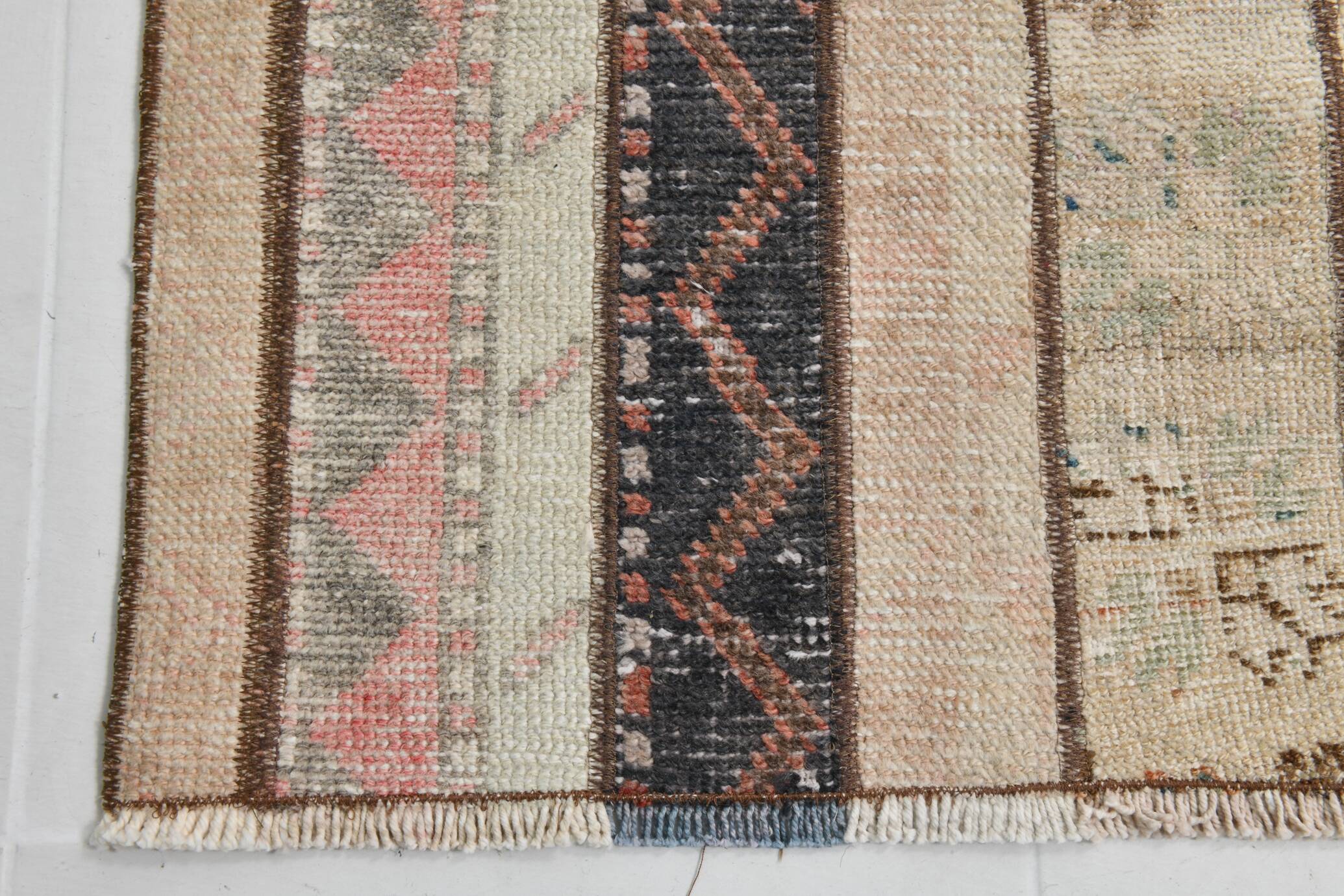 Mid Century Modern Vintage Runner Rug, 71x290Cm