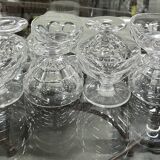 Set of 08 Saint-Louis champagne glasses