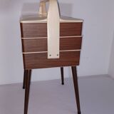 Boîte à coudre du milieu du siècle avec Asystent 1950/60s