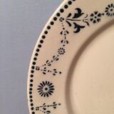 Composition 6 plates flat blue tones