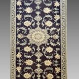 Tapis d'Orient Iran Naïn Laine Et Soie : 0.77 X 2.94 Mètres