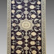 Oriental Rug Iran Nain Wool and Silk: 0.77 X 2.94 Meters