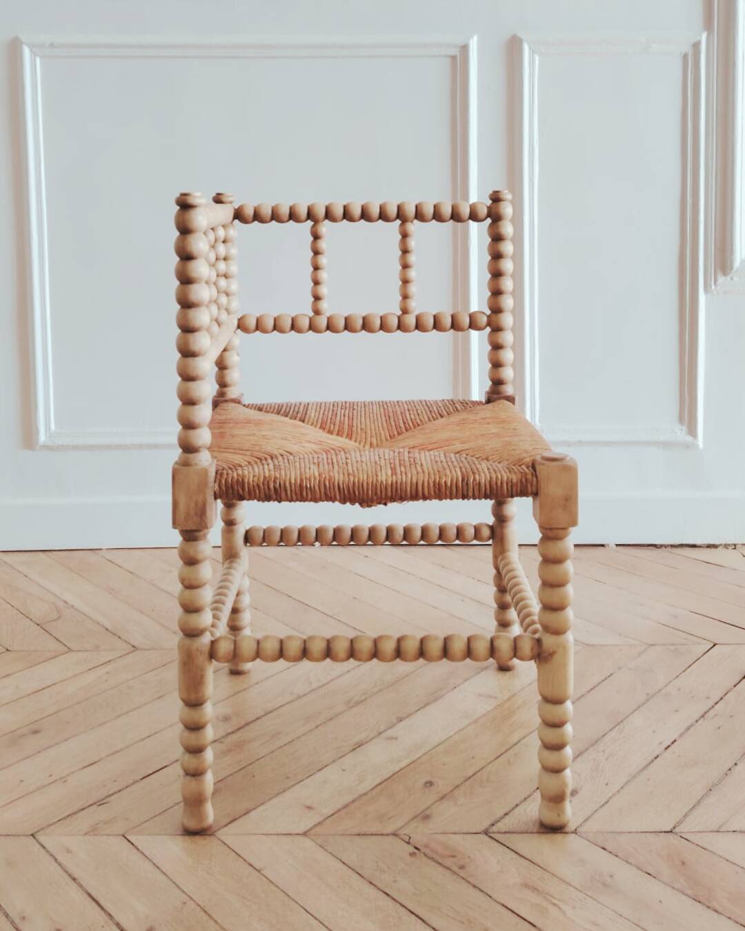 Chaise d'angle vintage rénovée, années 50