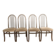 4 vintage Baumann Eden model wooden chairs