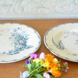 Lot of 2 plates Lunéville KG