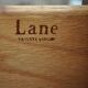 Lane Altavista Virginia brown lacquered wooden side table, vintage 1920s bedside table.
