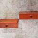 Pair of nightstands wall scandinavian teak