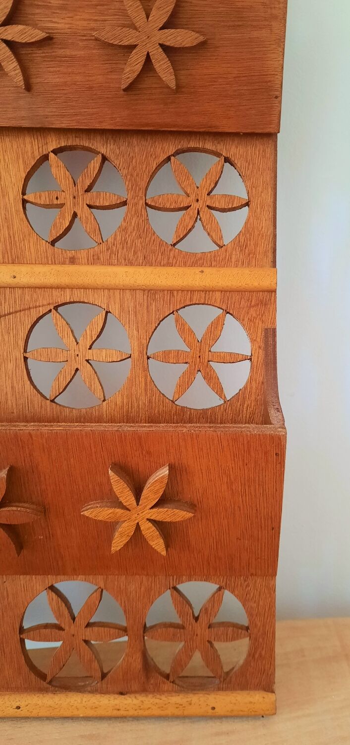 Wooden letter holder