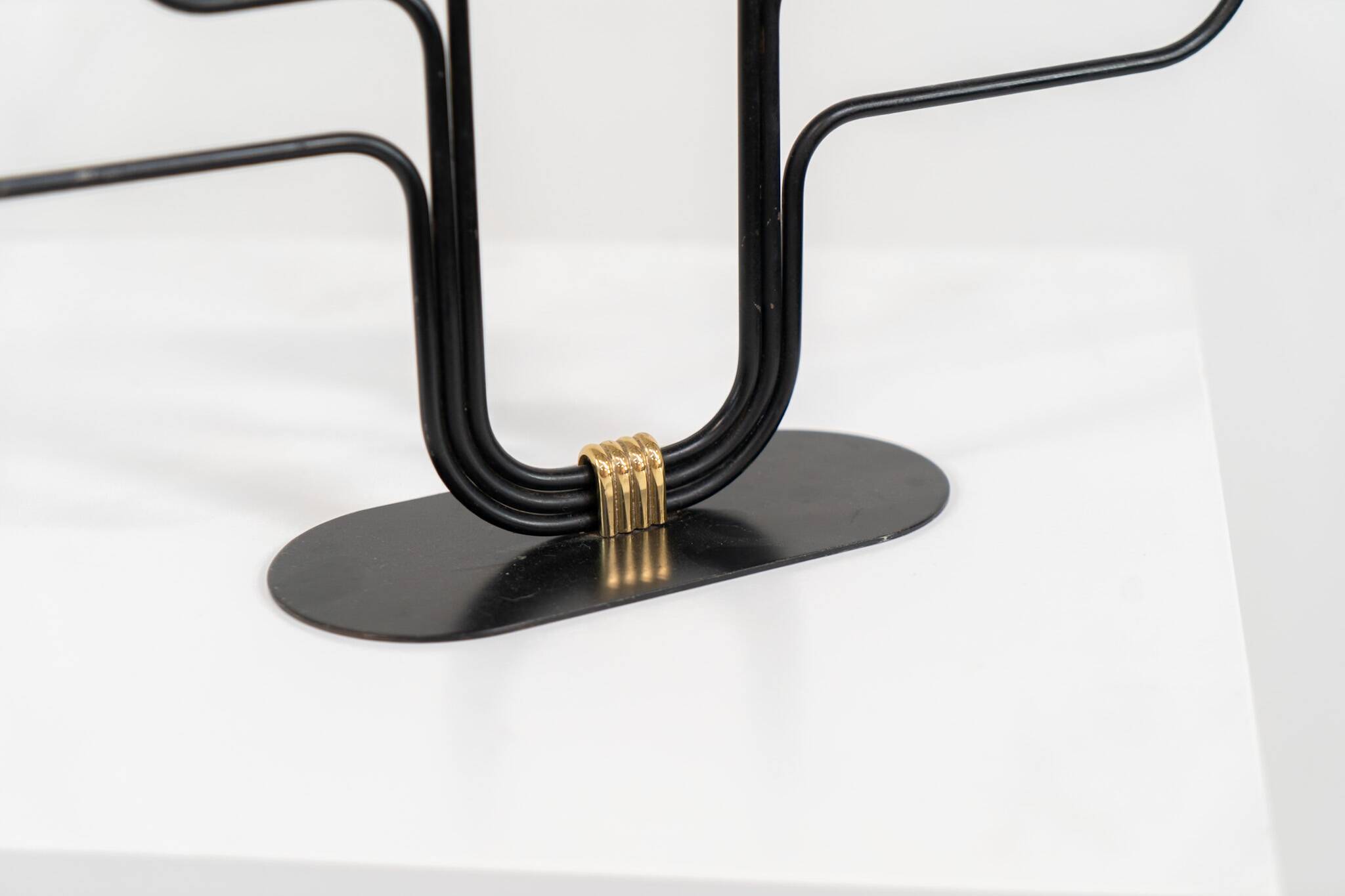 Candelabra in brass and metal by Gunnar Ander for Ystad-Metal