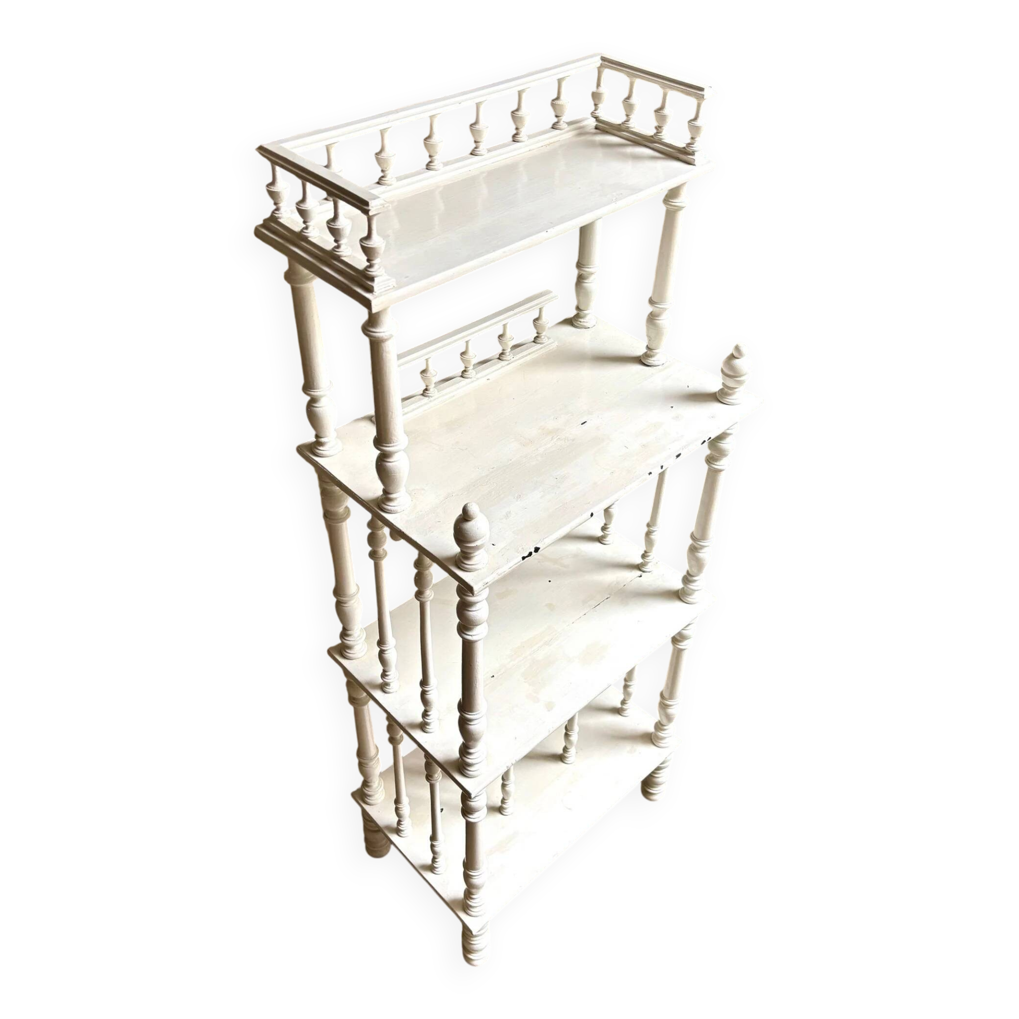 Library, white wooden sheet music cabinet.