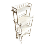 Library, white wooden sheet music cabinet.