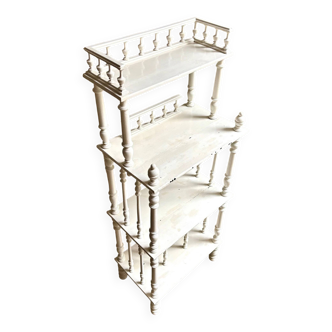 Library, white wooden sheet music cabinet.