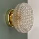 Vintage glass moulded globe wall or ceiling light (PLAFF1)