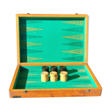 Old backgammon game