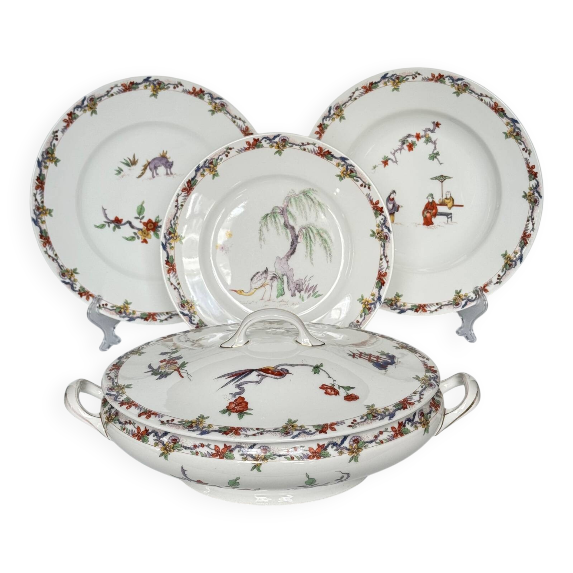 Bernardaud porcelain service, Bussac model – Kakiemon style decoration