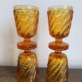 Baccarat amber glasses