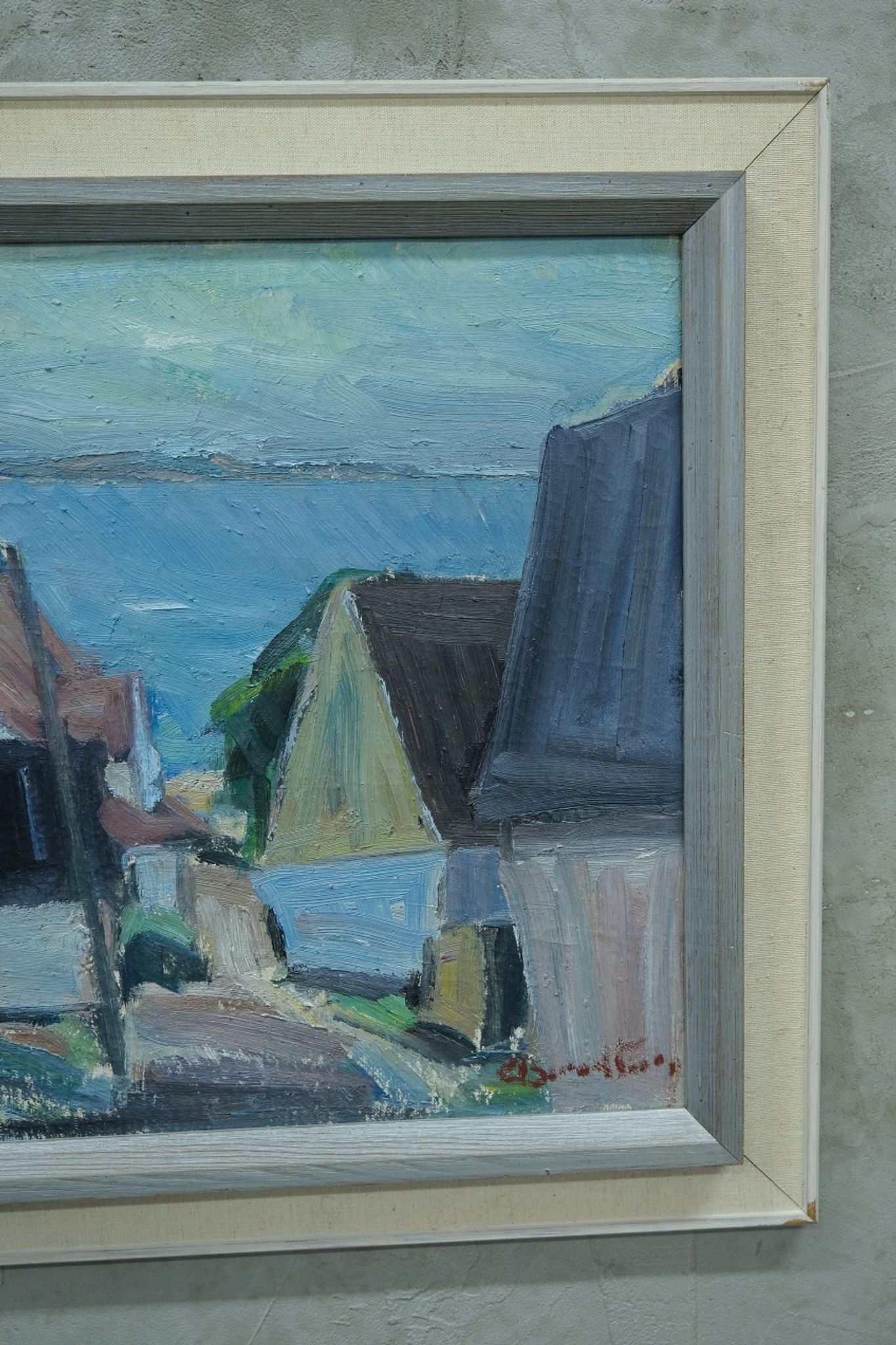 Carl Berndtsson, Swedish Modern Painting, 1960s, Oil on Canvas, Framed
