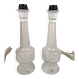 Pair of Kosta crystal table lamps, Sweden, 1960s