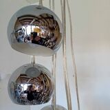 Large space art waterfall chandelier from the 70s by “present time”