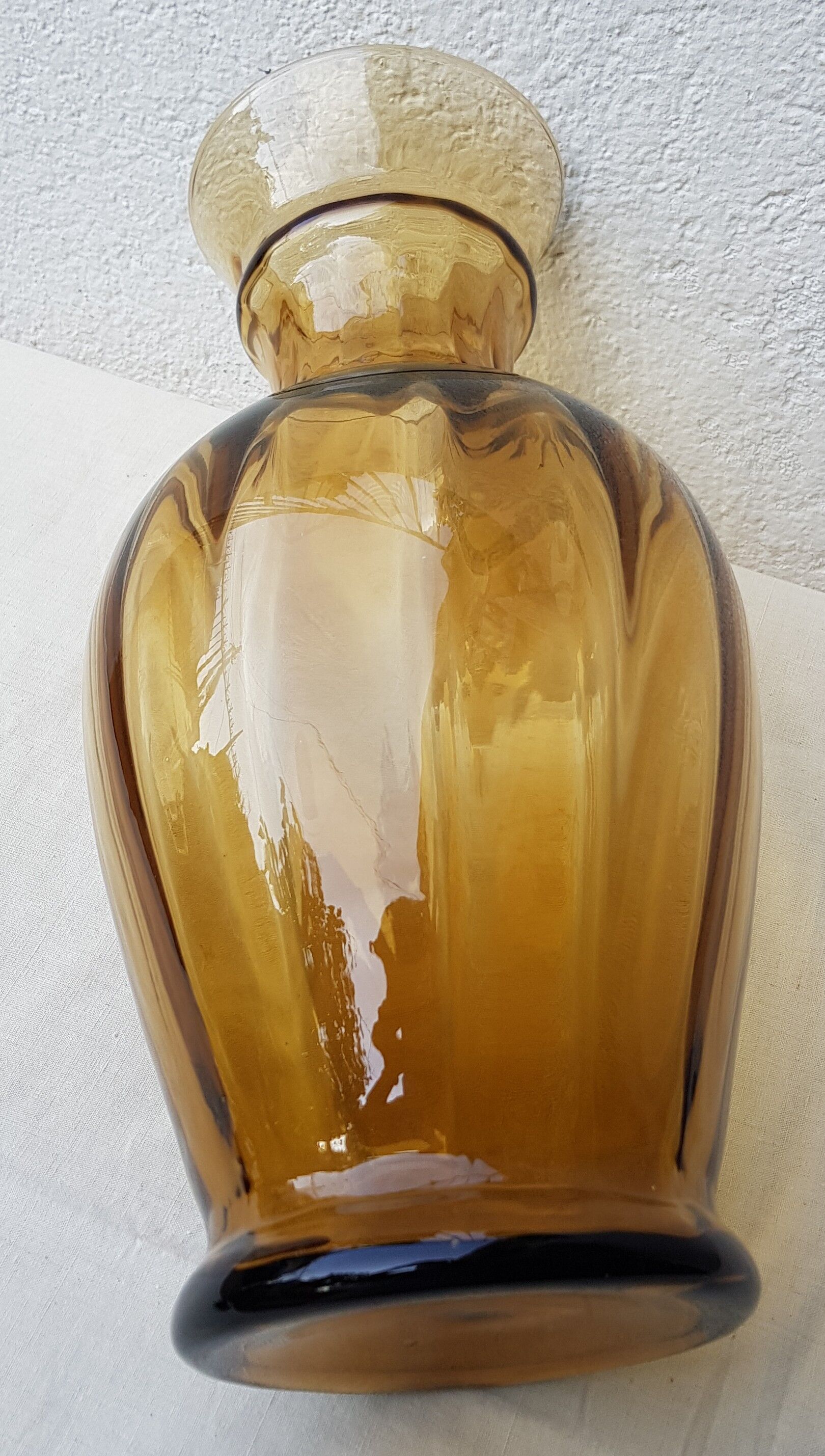 Vase en verre fumé 70 Selency