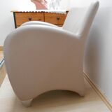 Baxo leather armchair Bernard Massot