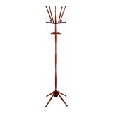 Teak coat rack