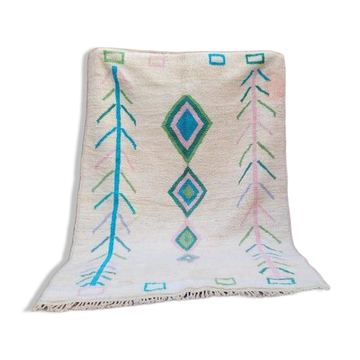 Traditional hand-woven Berber rug