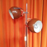 Herda chrome floor lamp with adjustable eyeball lights
