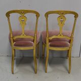 Paire de Chaises en Bois Doré Époque Napoléon III – 2ème partie du XIXe