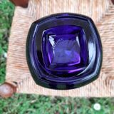 Vase bleu cobalt Luminarc vintage