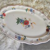 Flowery dish "Agreste" Sarreguemines