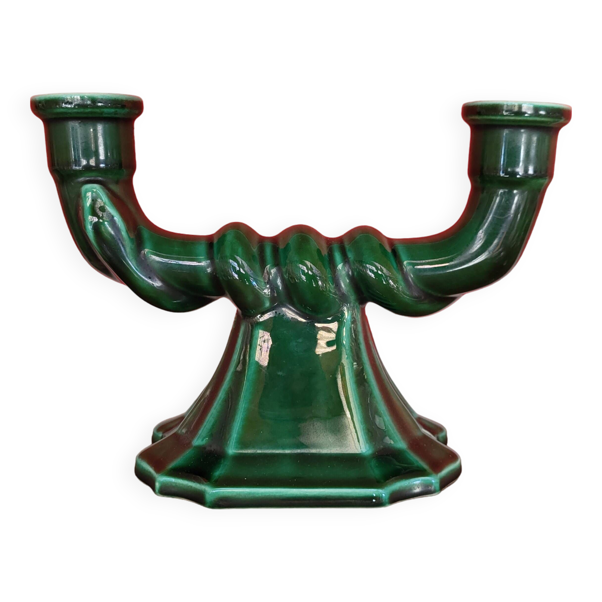 Gien earthenware candle holder