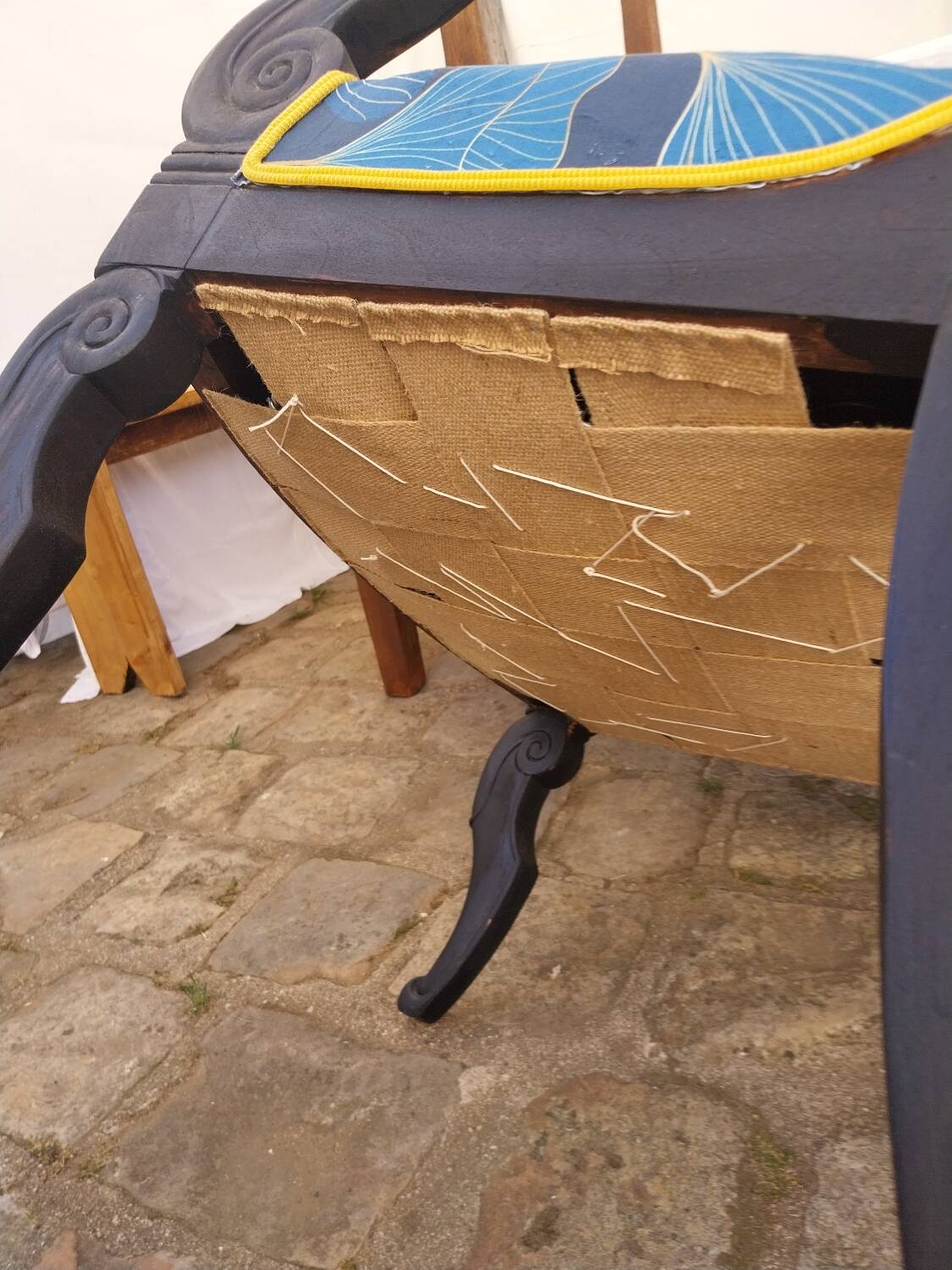 Restored old armchair