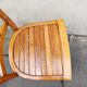 Chaise bistrot en bois vintage
