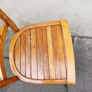 Vintage wooden bistro chair