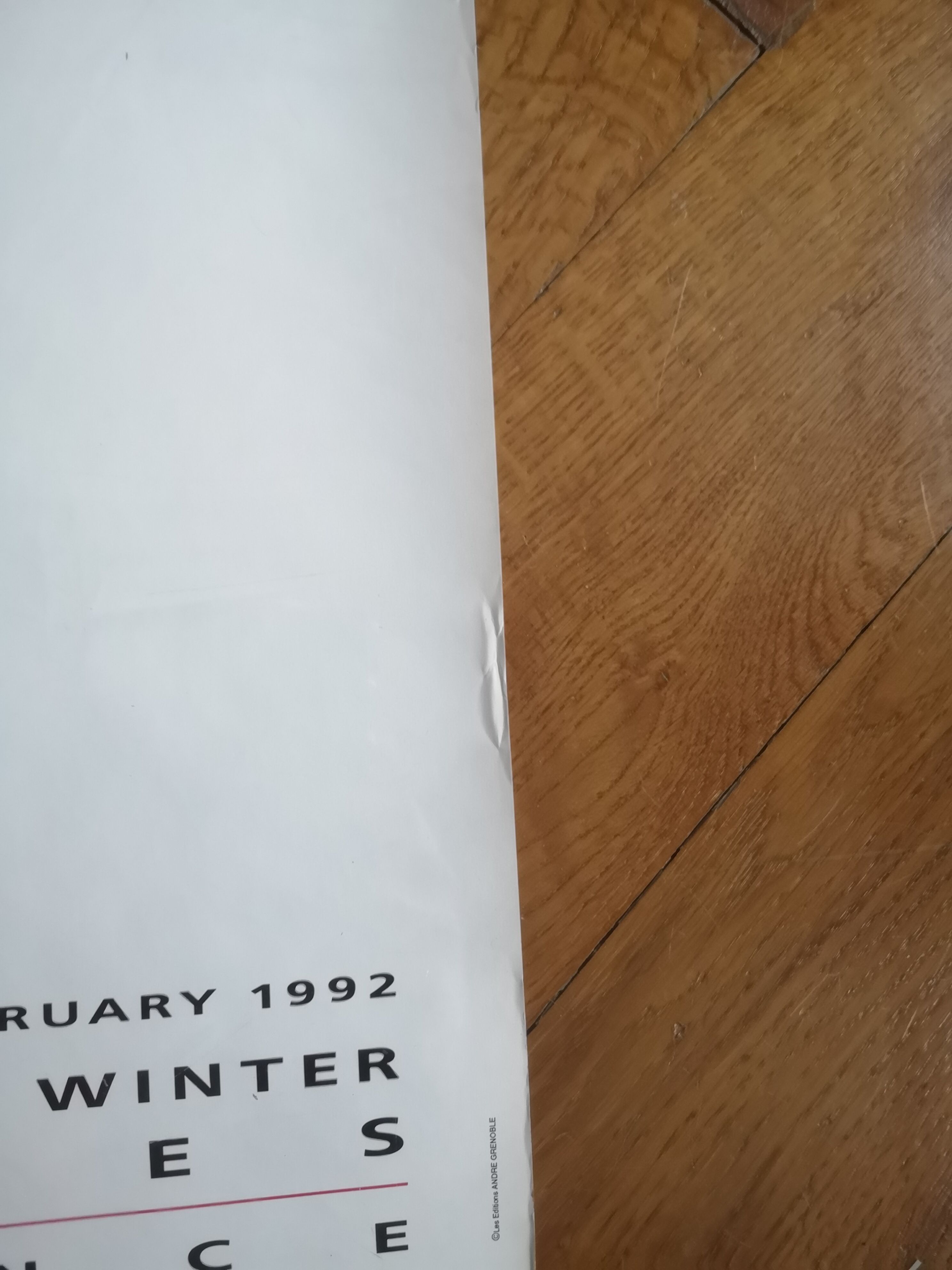 Albertville Olympic Games poster, ski jumping