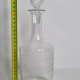 Ancienne Carafe à Eau en Cristal, Années 1900, 25 cm