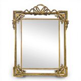 Golden wooden mirror with moulding from the Napoléon III period.